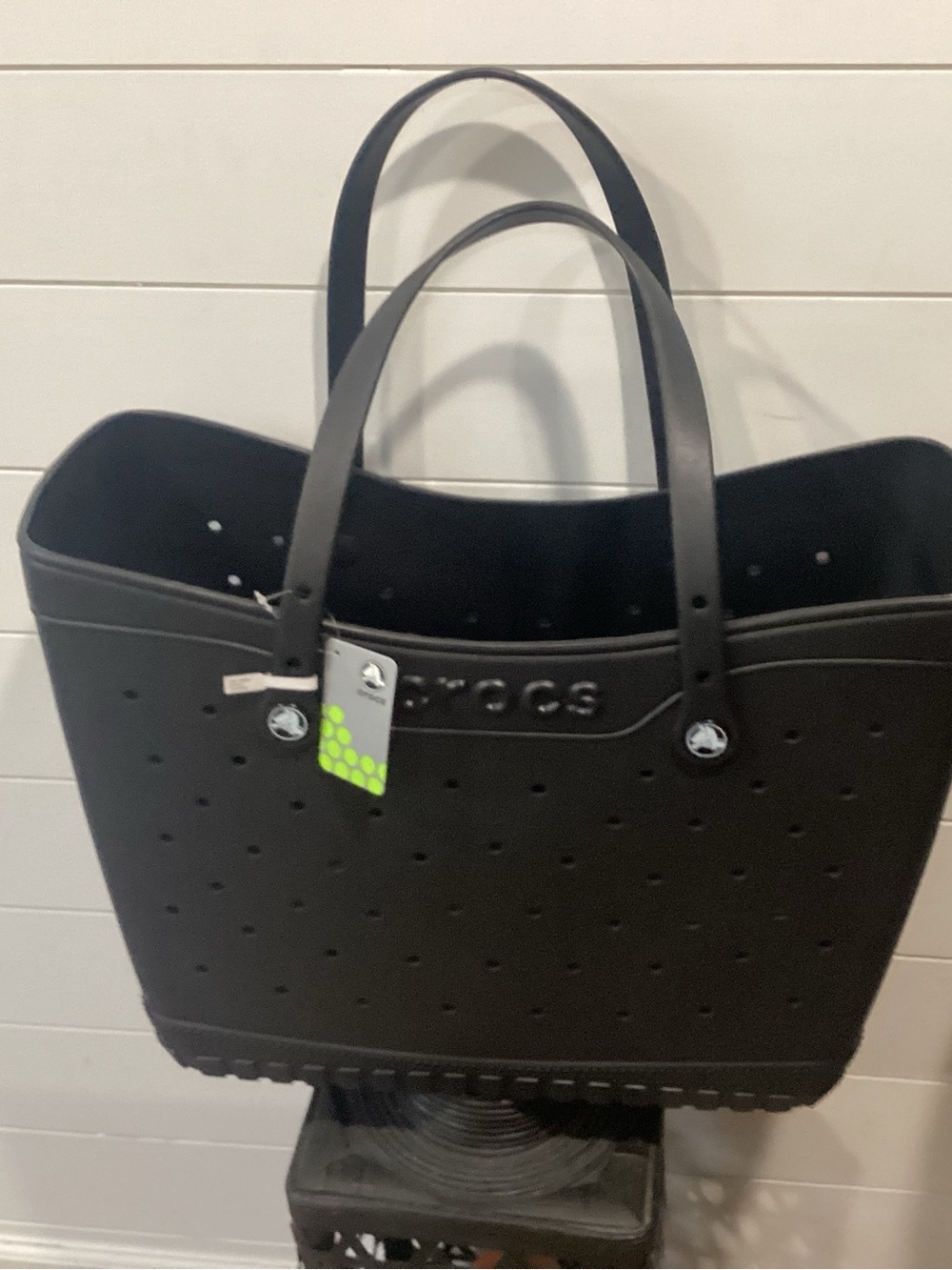 CROCS Black Perforated Tote - Picture 5 of 5